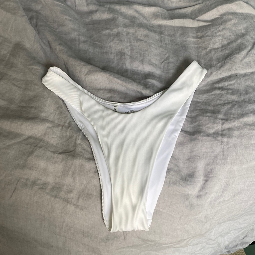 Aerie Ribbed Super High Cut Cheekiest Bikini Bottom